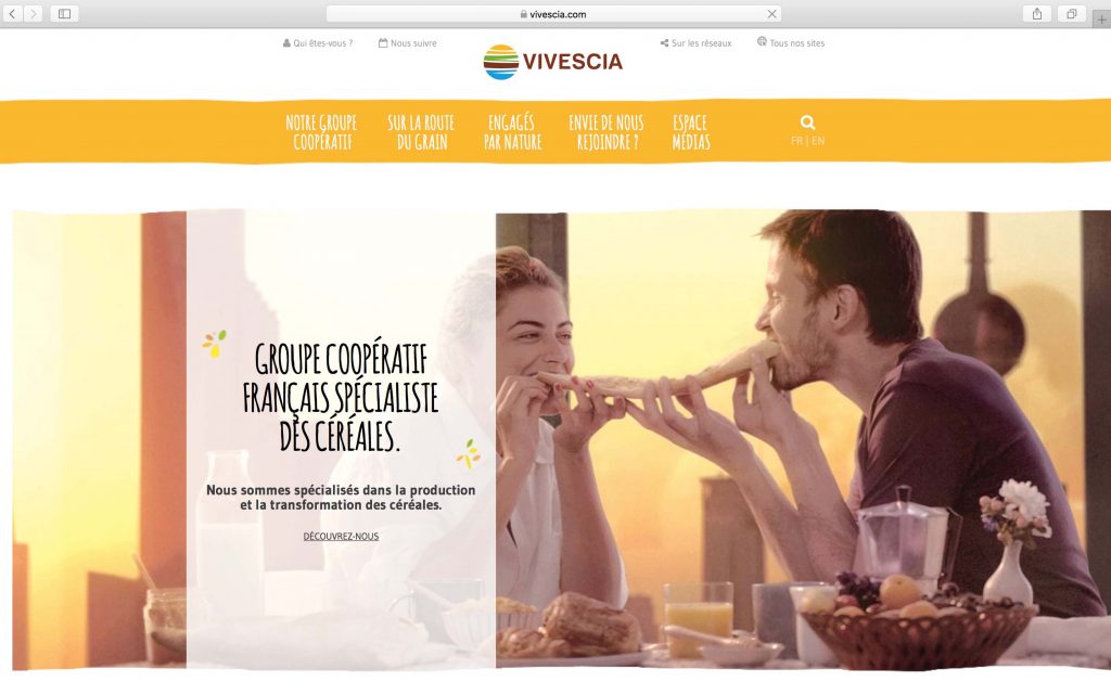 Home page site web VIVESCIA